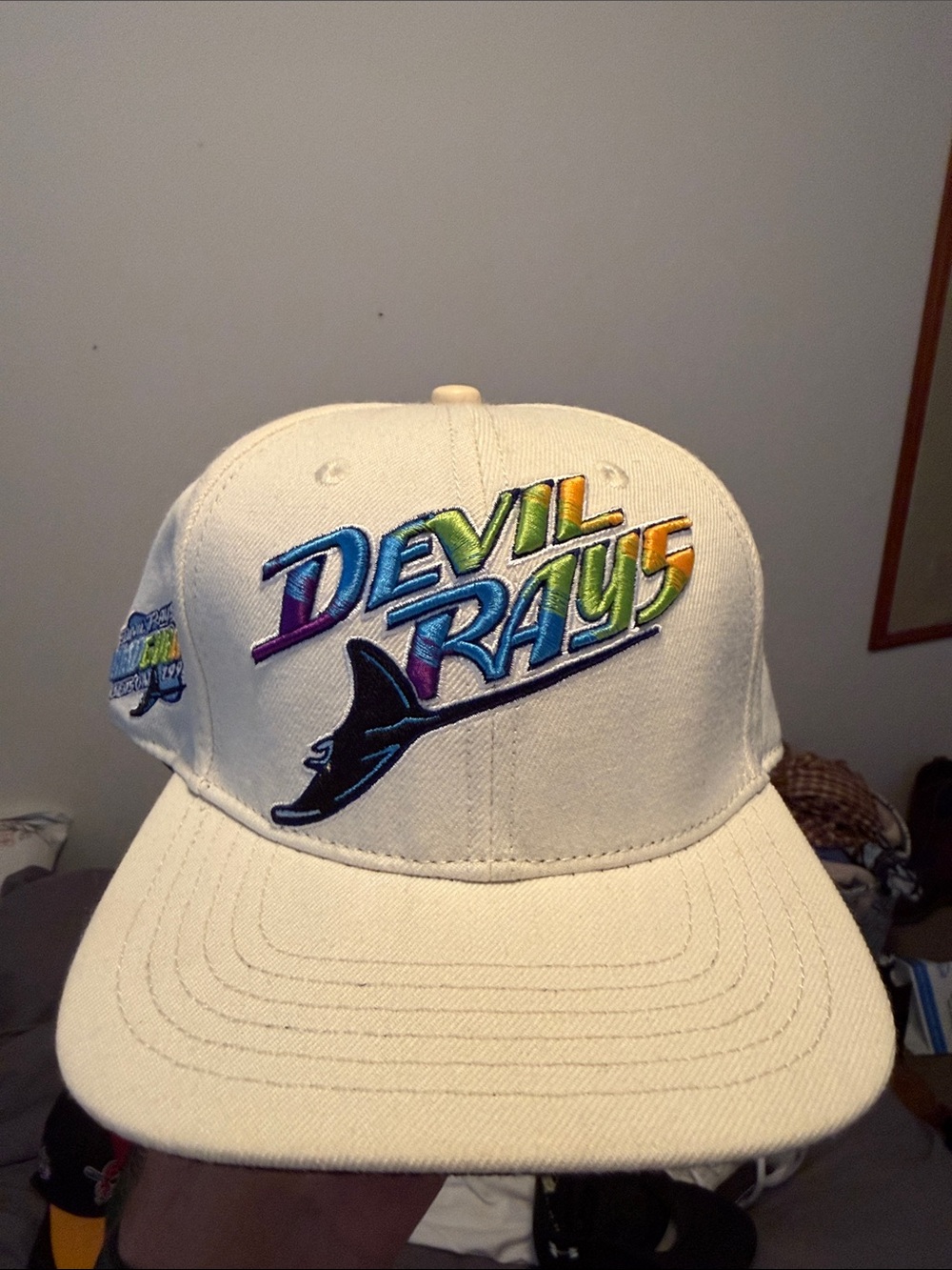 Tampa Bay Devil Rays Retro Logo Snapback Hat - Picture 2 of 7